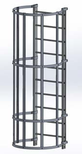 Cage ladder